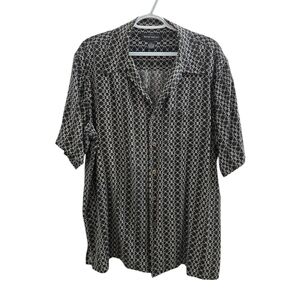 Vintage 100% Silk Wayne Gretzky Collection Dress Shirt Size L